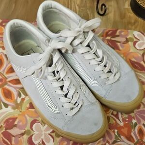 VANS Style 36 Skateboard Shoes Dawn Blue Suede w/ Gum Sole Mens 8/Womens 9.5